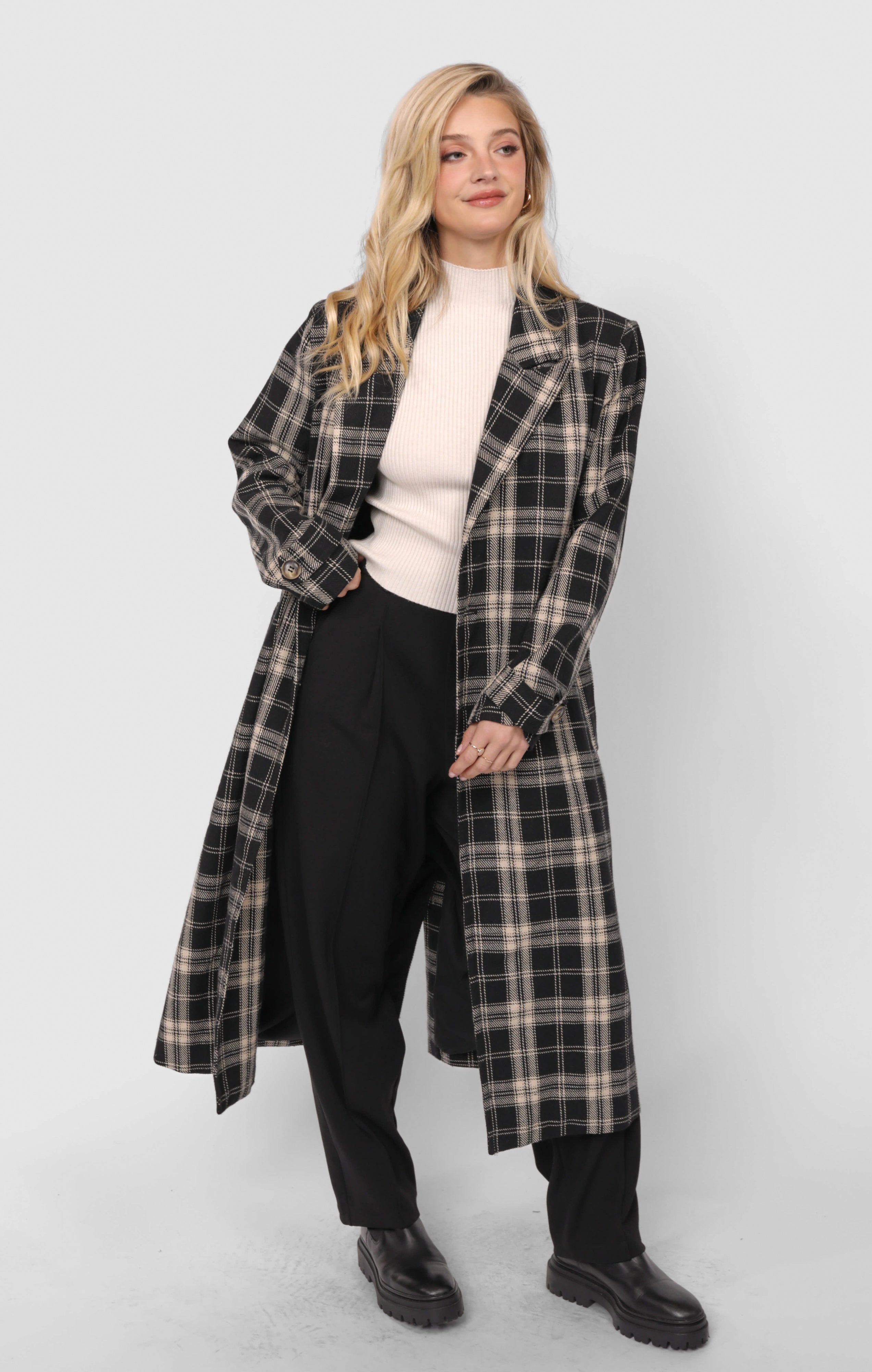WIDE AWAKE PLAID COAT