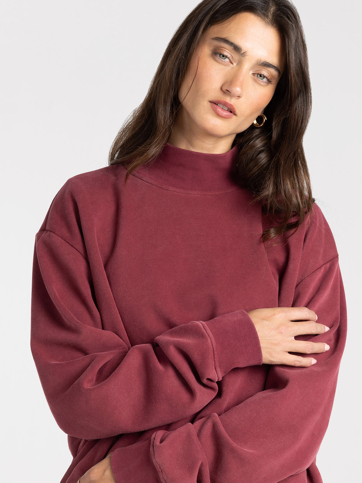 ASHFORD MOCKNECK SWEATSHIRT