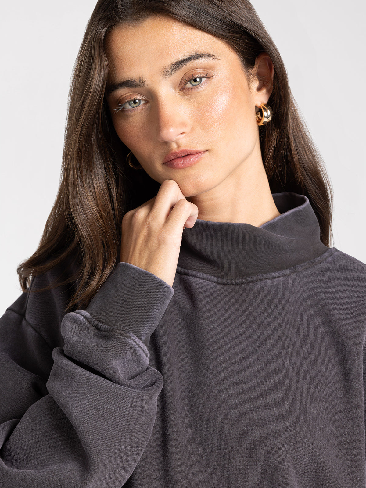ASHFORD MOCKNECK SWEATSHIRT