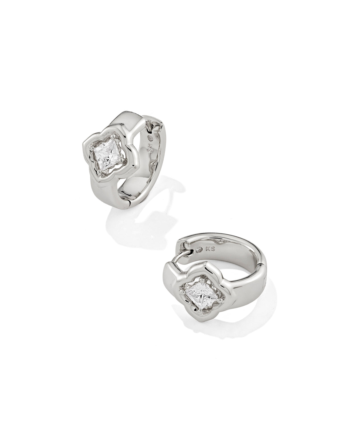 MALLORY CRYSTAL HUGGIE EARRINGS