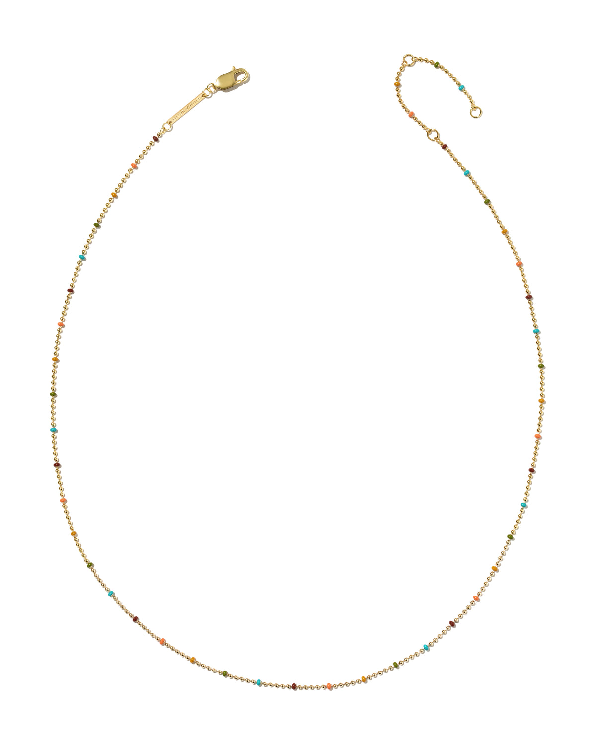 ALICE COLOR BEADED CHAIN NECKLACE