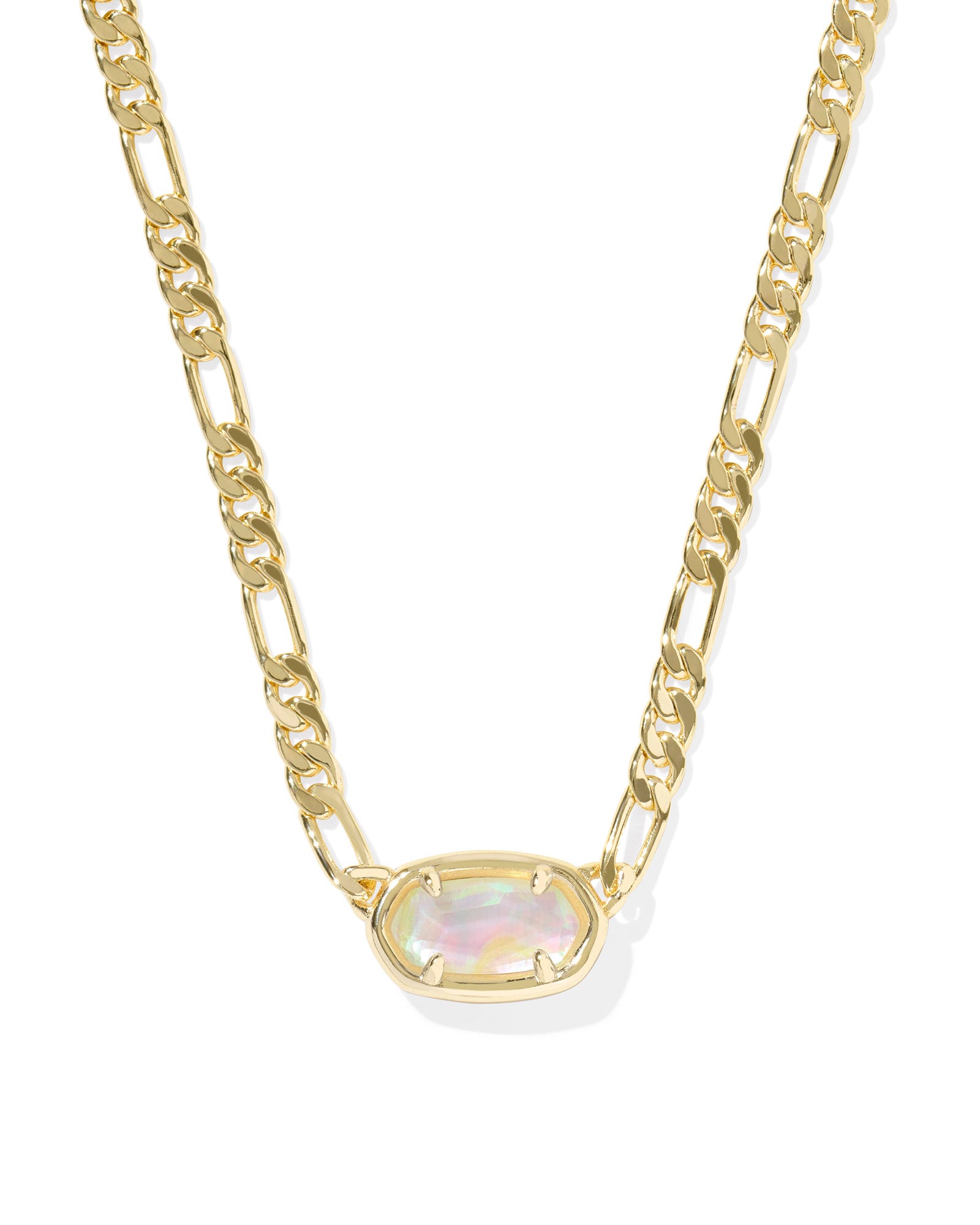 ELISA FIGARO CHAIN SHORT PENDANT NECKLACE