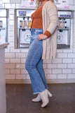 AMBER HIGH RISE KICK FLARE